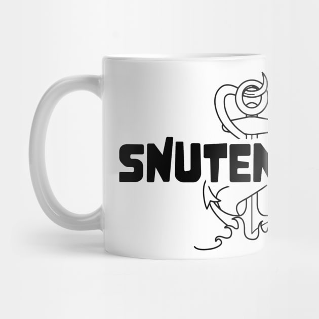 SNUTENPULLI lustige Gesichtsmaske platt Geschenk mit Anker und Seil Illustration by star trek fanart and more